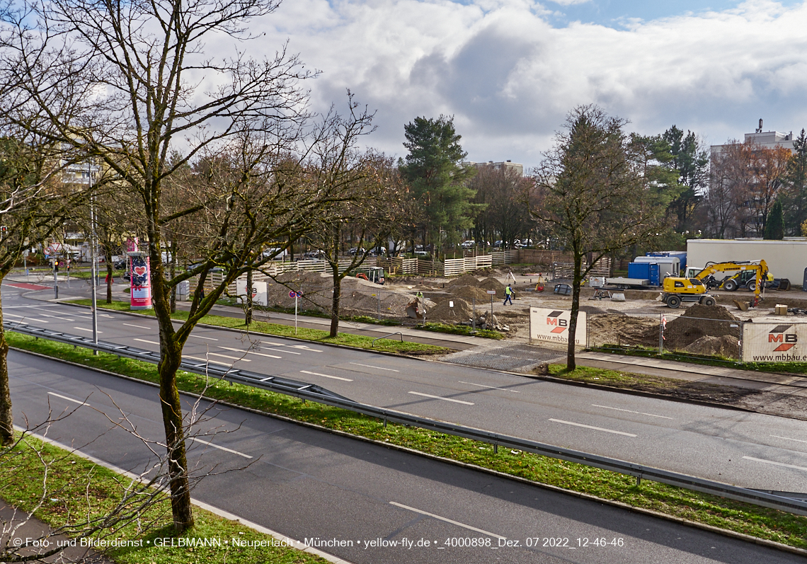 02.12.2022 - Baustelle an der Quiddestraße Haus für Kinder in Neuperlach